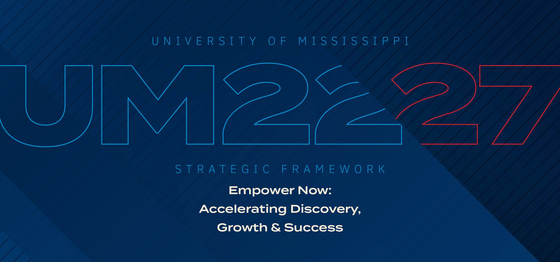 The University of Mississippi 2022/2027 Strategic Framework Empower Now: Ecelerating Discovery, Growth & Success
